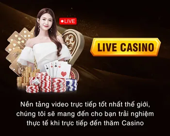 Bàn chơi casino trực tuyến với dealer người thật và các game bài
